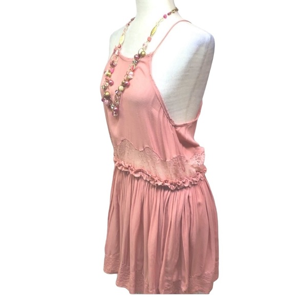 Free People Intimately Blush Lace Waist Slip Dress - Picture 3 of 5